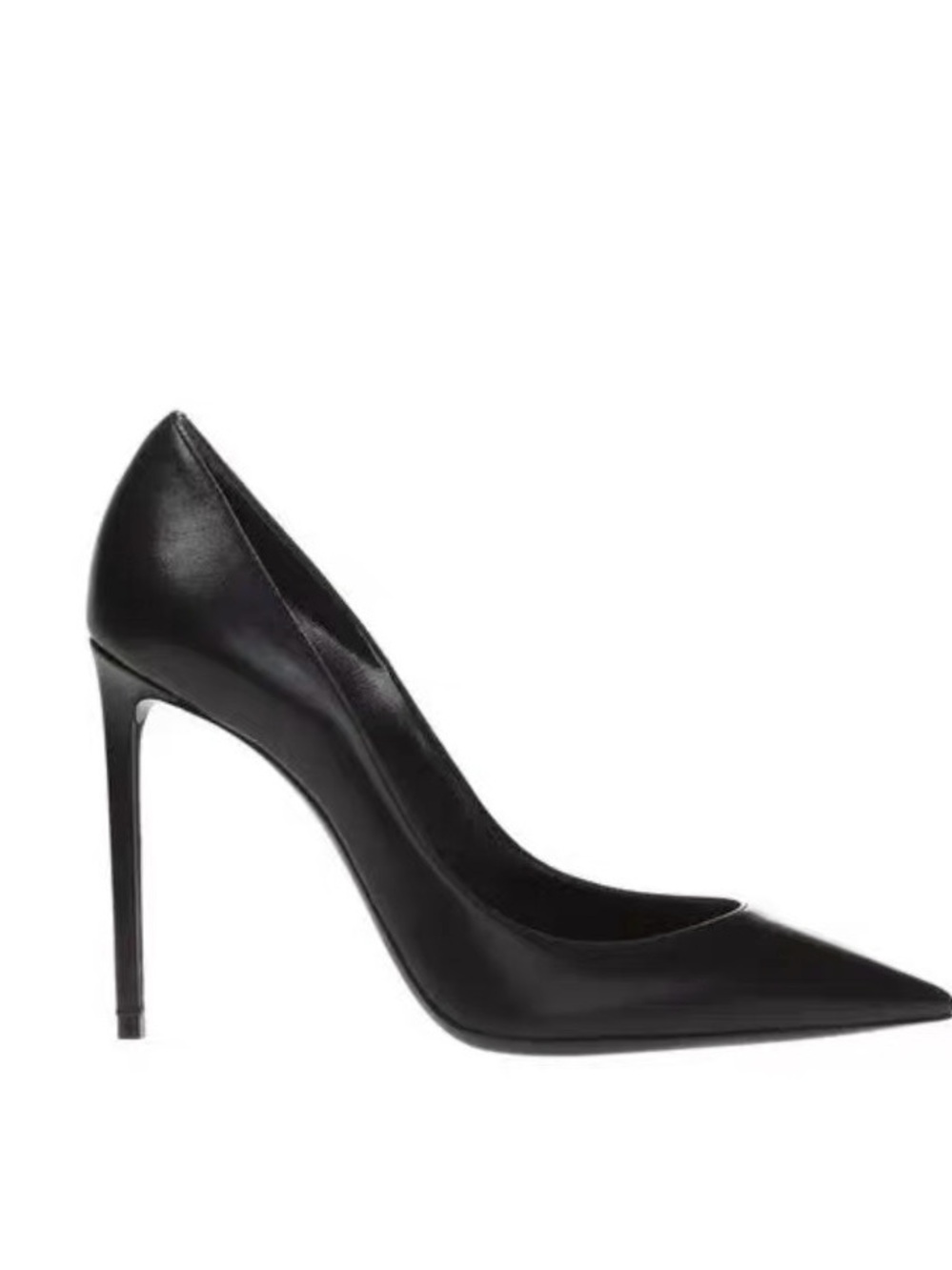 Saint Laurent Zoe 105 black calfskin pump size 39